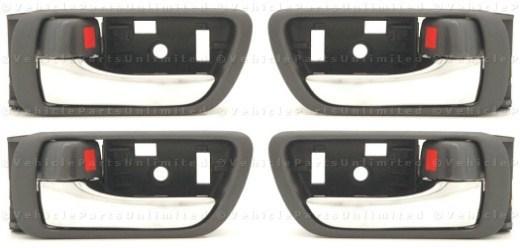 2002 thru 2006 inside door 4 ( 2 lh & 2 rh ) handles    fits: toyota camry