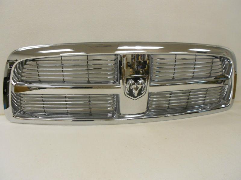 Dodge ram 1500  complete chrome grille assembly w emblem 2009-12