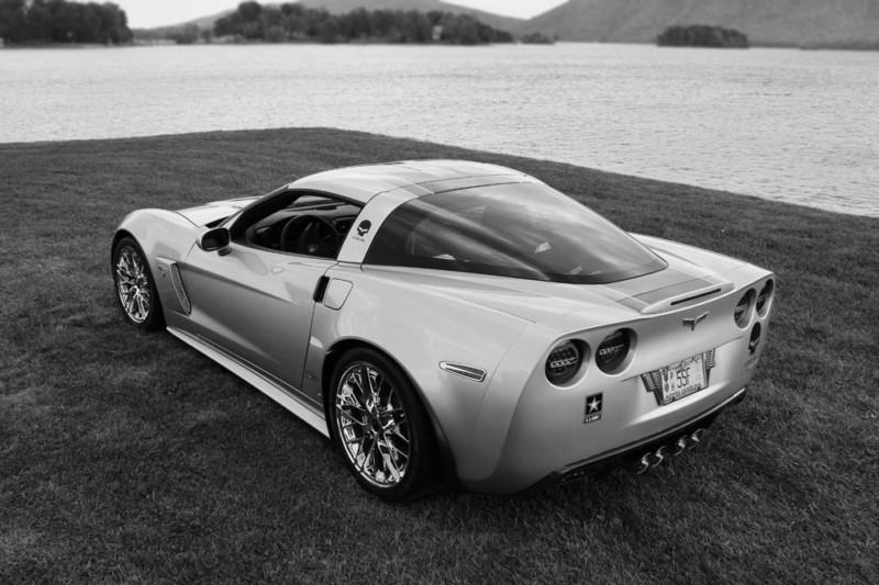 Chevy corvette c6 z06 zr1 wheels hd poster super car b&w print multi sizes 