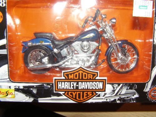 Harley '97 springer - blue -  1:18 - series 2