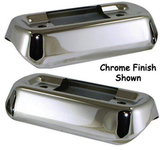 Chrome muffler bracket cover kit for hd bt flt models 1997-later