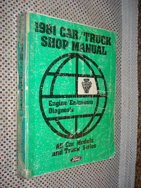 1981 ford car truck shop manual original service book 