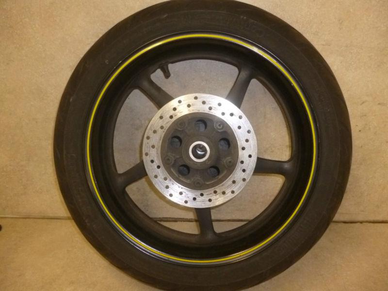 08 09 yamaha yzfr6 yzf r6 r6r rear wheel rim tire straight oem  06-12 4370