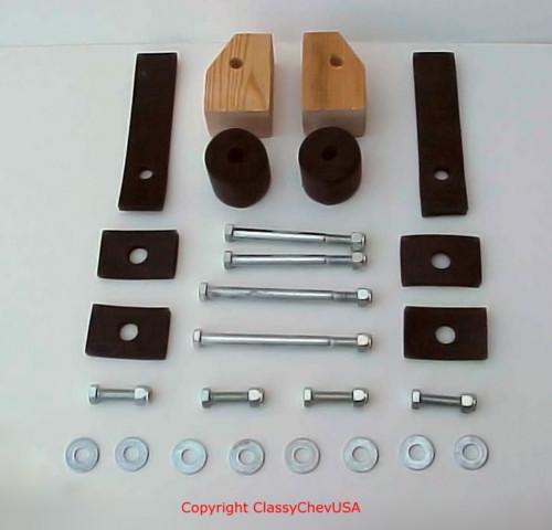 39 40 41 1946 chevy truck cab to frame mount & bolt kit