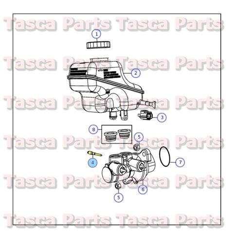 Oem master cylinder to reservoir screw 2002-2014 dodge chrysler jeep #5080890aa