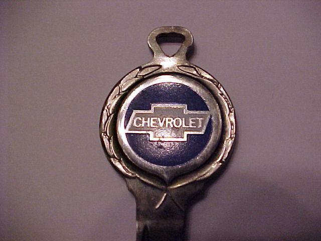  vintage chevrolet gold plated key blank with "b-46" on back 