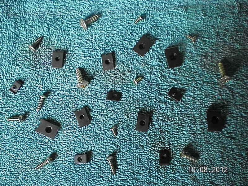 Mercury comet  170 piece u-clips and screws  dash, glove box, headlights etc