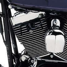 Harley-davidson® black finned headbolt covers, 43841-01