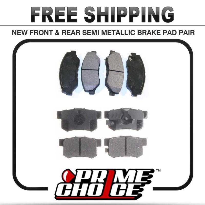 Premium front & rear metallic disc brake pads 2 full complete sets 4 pair 8 pads