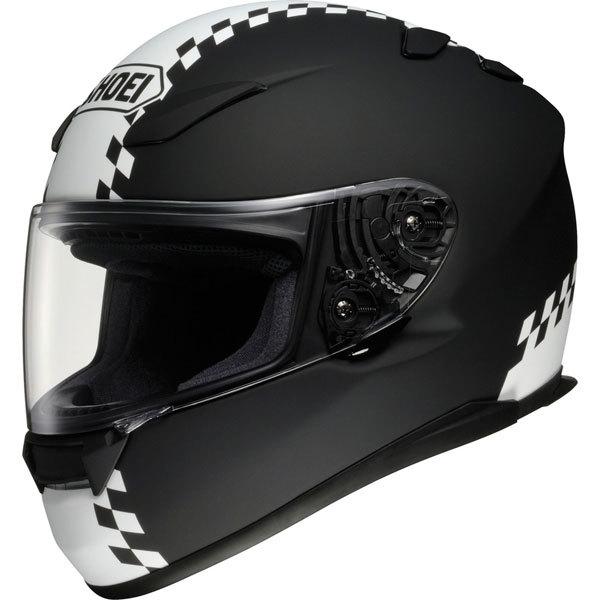 Black/white m shoei rf-1100 rollin' full face helmet