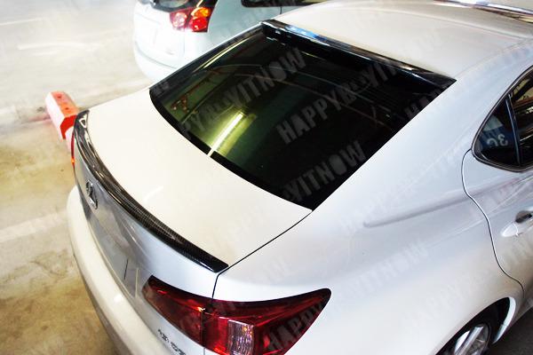 Combo carbon fiber lexus isii is250 is350 is f wd roof & s trunk spoiler 06-11