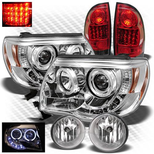 05-11 tacoma projector headlights + r/s led perform tail lights + fog lights set