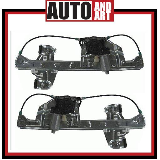 New pair set rear power window regulators with motors 00-05 cadillac deville