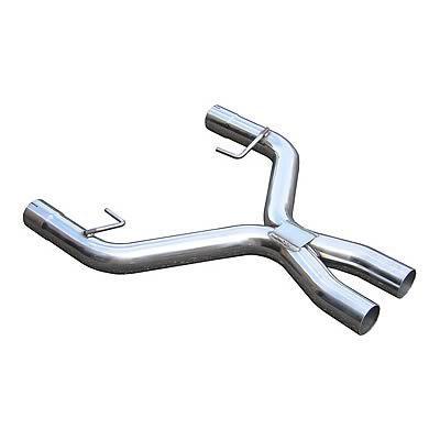 Pypes crossover pipe x-pipe stainless natural 2.50" dia ford mustang gt 4.6l kit