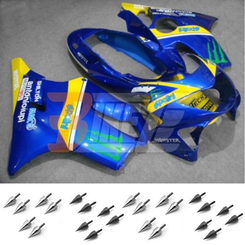 Free bolt kit! body frame fairing kit bodywork for honda cbr600 f4 1999 2000 ap