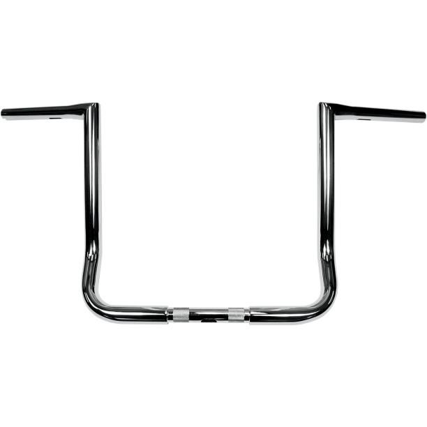 La choppers 14" chrome 1-1/4" twin peaks bagger bars ape hangers for harley flt