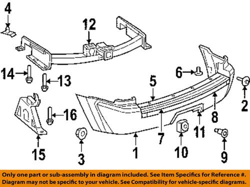 Jeep oem 5159088aa rear bumper-bezel