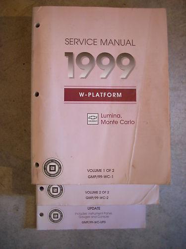 1999 chevy chevrolet lumina monte carlo service shop repair book manual