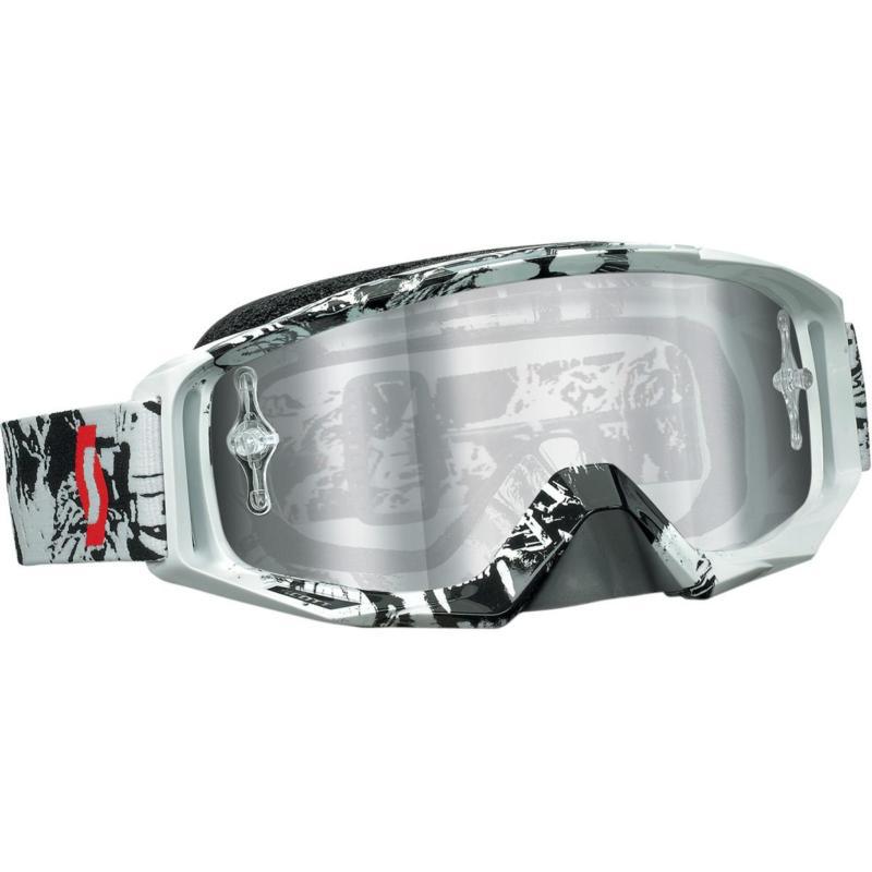 Scott usa tyrant goggles tiger black/white/silver chrome lens