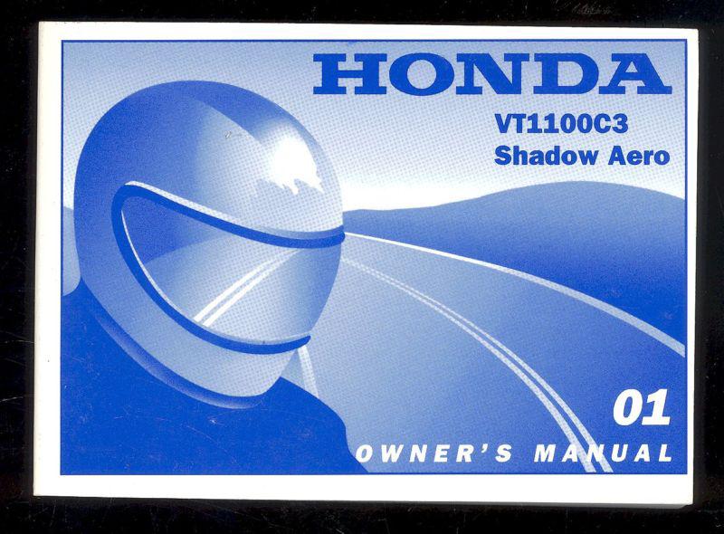 2001 honda vt71100c3 shadow aero owner`s manual 