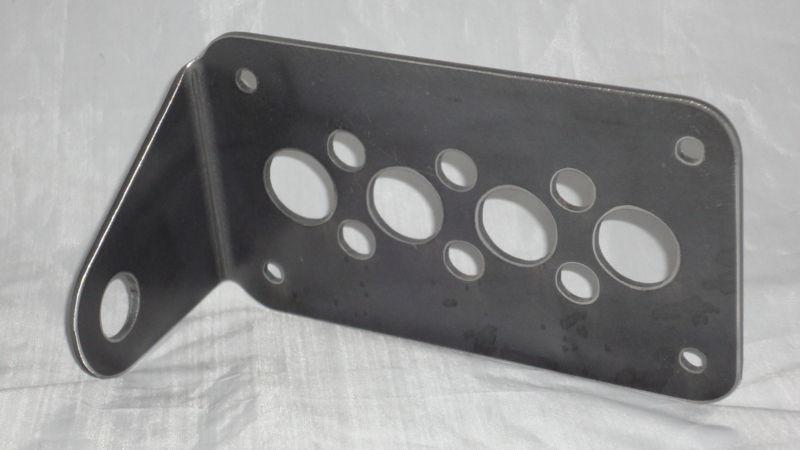  horizontal side mount license plate holder circles new! a9/30/13 10