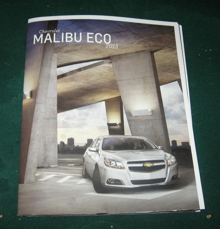 2013 chevy malibu eco introductory sales brochure; eassist; 12 pgs