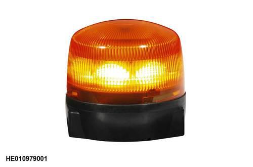 Hella 12-24v rotaled beacon with fixed mount - amber