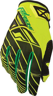 Fly kinetic gloves green/black sz 7 367-41507