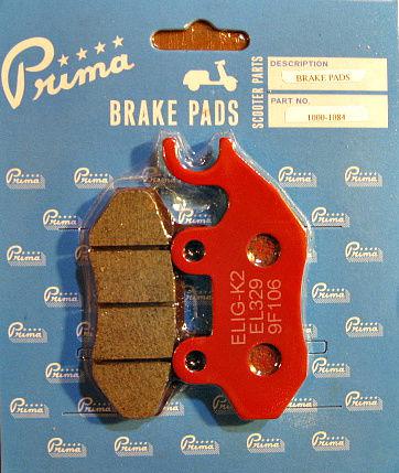 Prima brake pads 1000-1084: genuine, sym, tgb