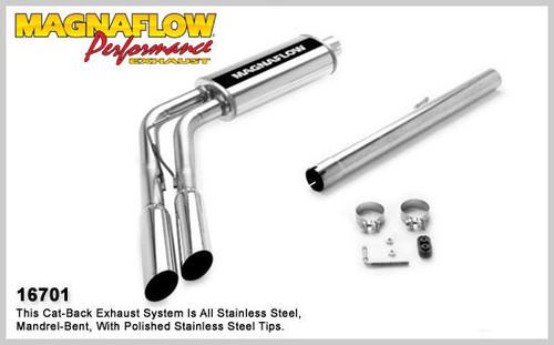 Magnaflow 16701 dodge truck ram 1500 truck stainless catback performance exhaust