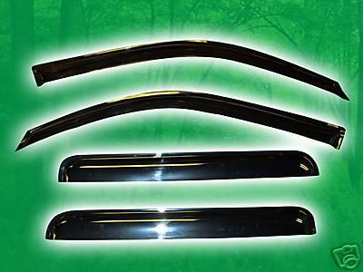 Vent window shades visors rain guards for chevy trailblazer 2002-2011