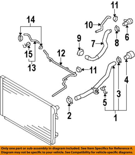 Volkswagen oem n90686701 cooling-overflow hose clamp