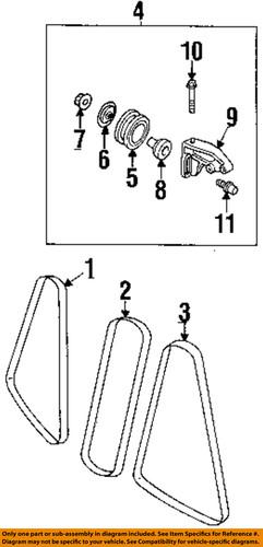 Mazda oem bpe815909a accessory drive belt/v-belt/fan belt