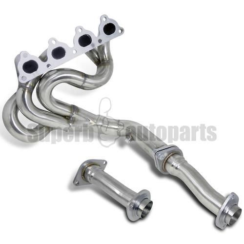 1988-2000 honda civic crx d15 d16 4-1 stainless steel exhaust header chrome