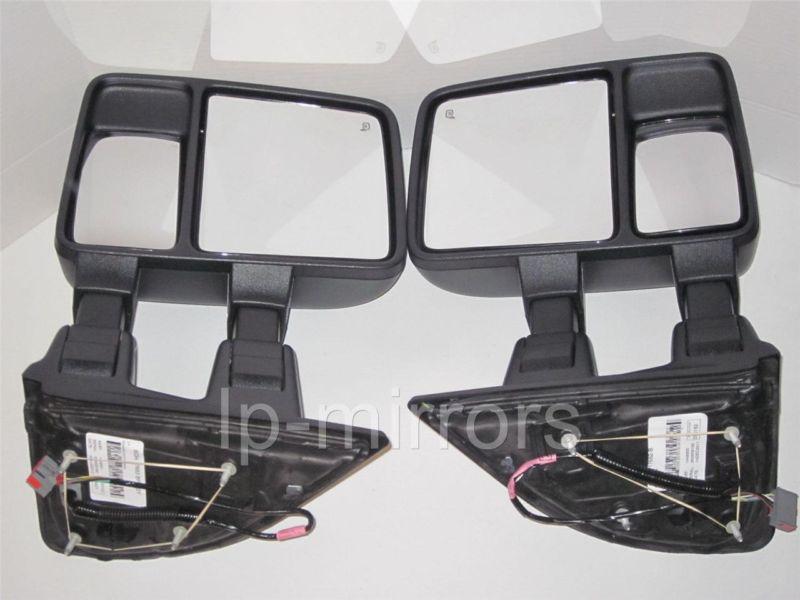 08 09 10 ford super duty towing driver & passenger signal mirror set manual oem