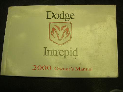 2000 dodge intrepid owners manual 