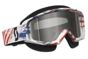 Scott tyrant snowcross w/ rose acs thermal lens adult goggles,mxon red/blue