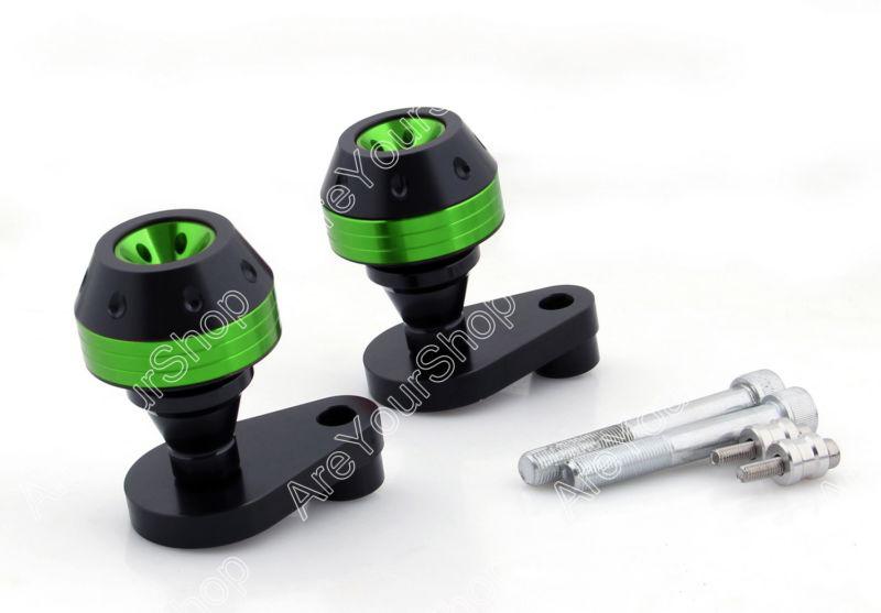 Frame sliders crash pads left right for honda cbr1000rr 2006-2007 green