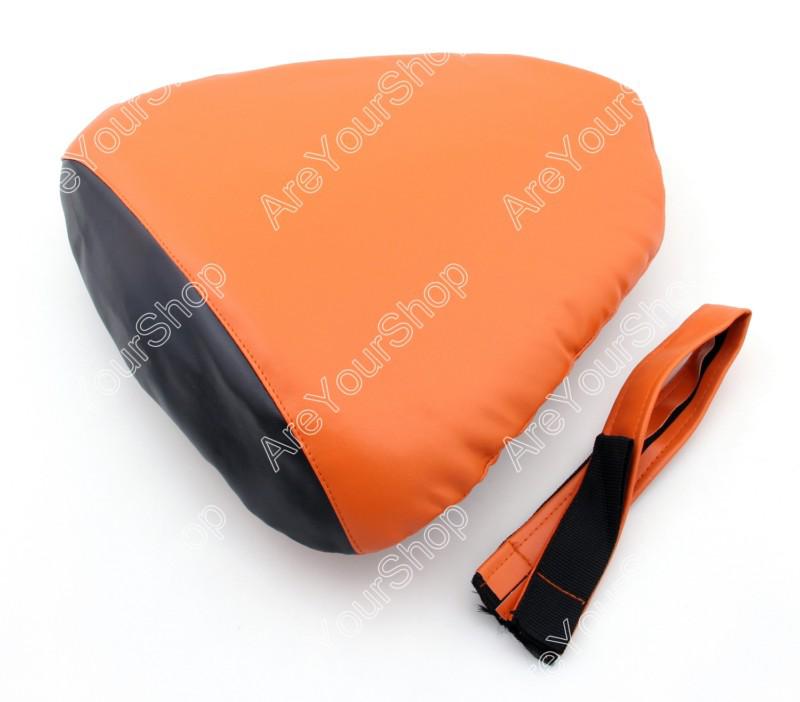 Passenger rear pu leather seat cowl cover pillon yamaha yzf r6 2006-2007 orange