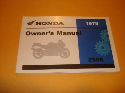 Honda z50 r  z50r  z 50r   owners manual 1979