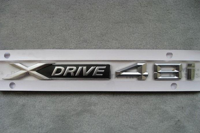 Bmw xdrive 48i plates xdrivr 48i word stickers car sticker*1