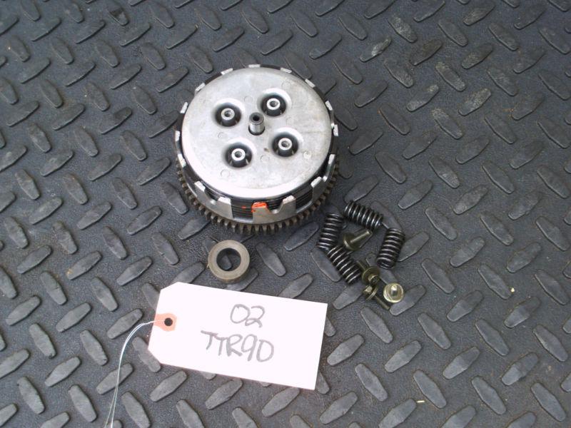 02 yamaha ttr90 ttr 90  clutch basket pressure plate assembly