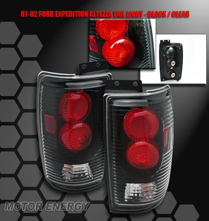 97-02 ford expedition altezza brake tail light black 01