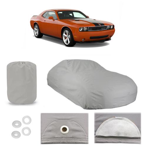 Dodge challenger srt 6 layer car cover outdoor fit water proof rain sun uv dust