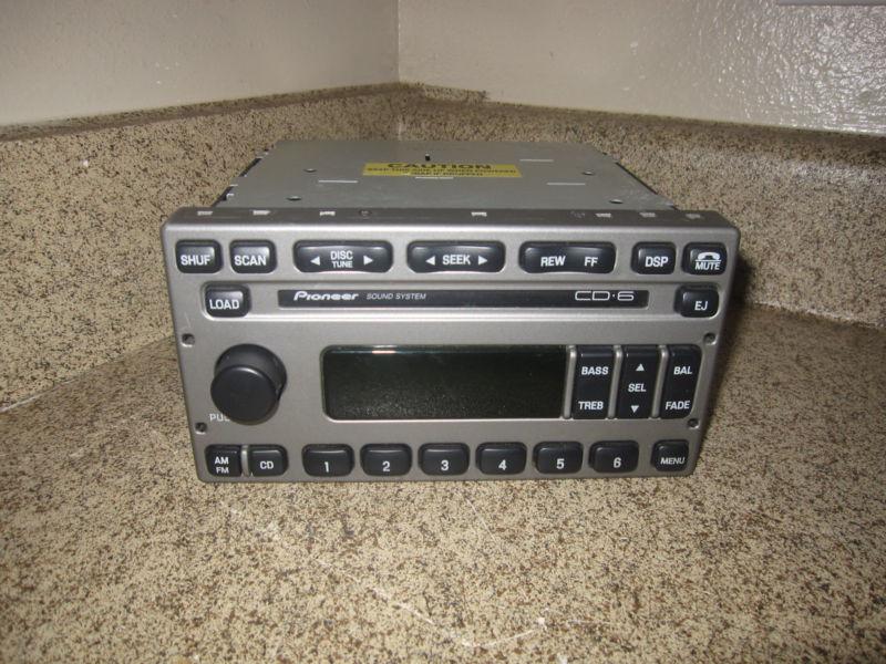 Pioneer 1l2f-18c815-ma 01-02 ford explorer 6 cd player am/fm radio