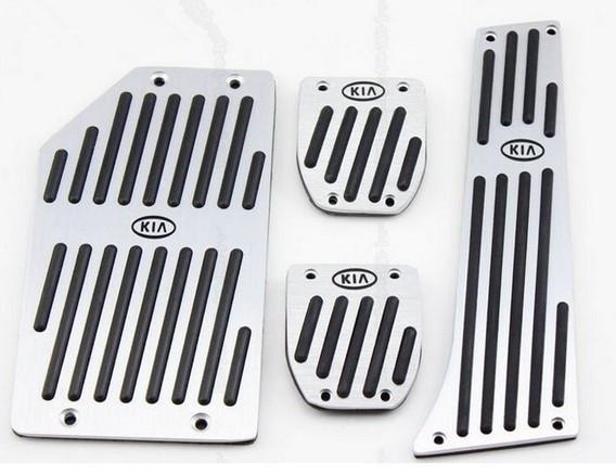 Aluminum car foot pedal plate cover (fit for various kia sportage r mt)brand 