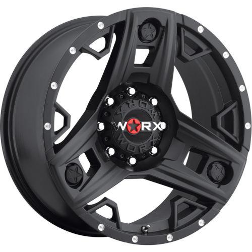 20x9 black worx triad 801 8x6.5 -12 rims nitto mud grappler 37x13.5x20 tires