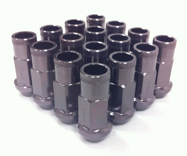 Yonaka forged aluminum 16pc gunmetal racing 12 x 1.5 lug nuts accord crv pilot