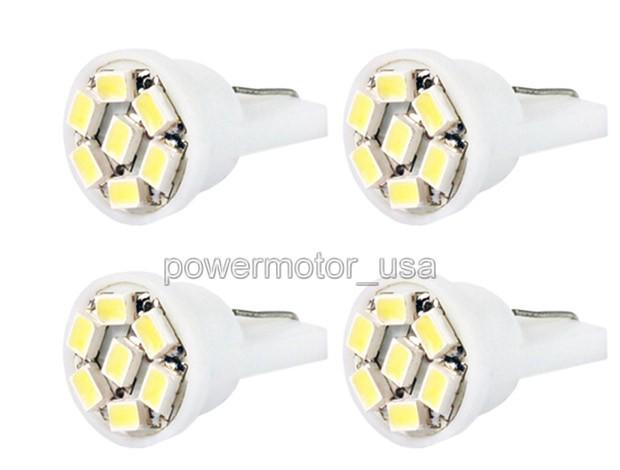 4x  white led 7 smd t10 168 194 147 555 159 558 904 92 light bulbs lamp pw013-4