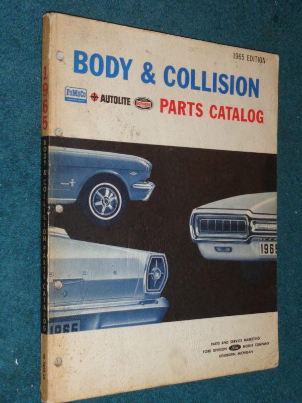 1961-1965 ford lincoln / mercury / car & truck body parts book original catalog!